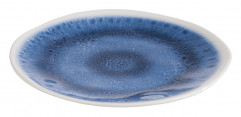 Tanier BLUE OCEAN Ø21,5cm, výška:2cm melamín, vnútro: dekor, farba modrá