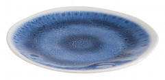 Tanier BLUE OCEAN Ø21,5cm, výška:2cm melamín, vnútro: dekor, farba modrá