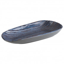 Miska LOOPS 34x15,5 cm, výška: 4 cm melamín štruktorovaný modročervený