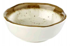 Miska STONE ART Ø 8 cm, výška: 3 cm, 0,07 l melamín vnútro: dekor, farba biela
