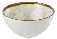 Miska STONE ART Ø 15 cm, výška: 7,5 cm, 0,6 l melamín vnútro: dekor, farba biela