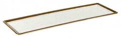 Podnos STONE ART GN 2/4 53x16,2cm, výška:1,5cm melamín, vnútro: dekor, farba biela