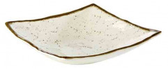 Miska STONE ART 24x24cm, výška:6,5cm, 1.10lt melamín, vnútro: dekor, farba biela
