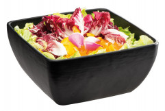 Miska SLATE 25 x 25 cm, výška: 12 cm, 1,5 l melamín farba čierna, bridlicový look
