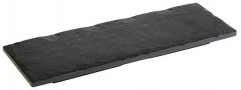 Podnos SLATEROCK 30x10cm, výška:2cm melamín, farba čierna, bridlicový look