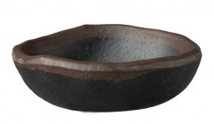 Miska MARONE Ø8,5cm, výška:2,5cm melamín, farba čierna okraj farba hnedá