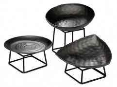 Miska ZEN Ø 31 cm, výška: 8,5 cm melamín farba čierna, optika kameň