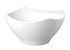 Miska ZEN 21x21 cm, výška: 11 cm, 1,4 l melamín farba čierna, optika kameň