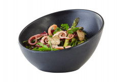 Miska ZEN Ø 16 cm, výška: 10 cm, 0,3 l melamín farba čierna, optika kameň