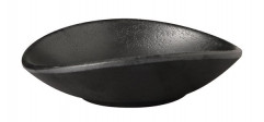 Miska ZEN 11x10cm, výška:3cm, 0,04lt melamín, farba čierna, optika kameň