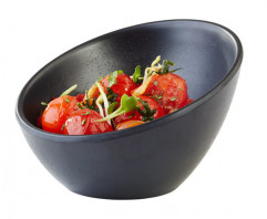 Miska ZEN Ø 10 cm, výška: 7 cm, 0,08 l melamín farba čierna, optika kameň