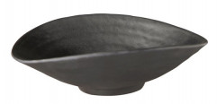 Miska ZEN 17,5x15,5cm, výška:5,5cm, 0,2lt melamín, farba čierna, optika kameň