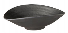 Miska ZEN 17,5x15,5 cm, výška: 5,5 cm, 0,2 l melamín farba čierna, optika kameň