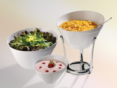 Miska BALANCE Ø 14,5 cm, výška: 9 cm, 0,4 l melamín farba biela