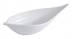 Miska MINI LEAF 14,5x6cm: výška:3cm, 0,05lt melamín, farba biela