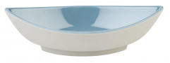 Miska/lodička MINI 14x6,5cm, výška:4cm, 0,1lt melamín, vnútro: farba modrá, lesklý