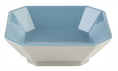 Miska MINI 9,5x9,5cm, výška:3cm, 0,1lt melamín, farba šedá, vnútro: farba modrá, lesklý