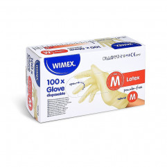 Rukavica (Latex) nepúdrovaná natural `M` [100 ks]