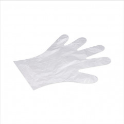 Rukavica (HDPE) jednorázová transparentná `L` v boxe [500 ks]