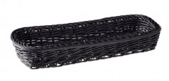 Košík príbory ECONOMIC 27x10cm, výška:4,5cm polypropylén, farba čierna