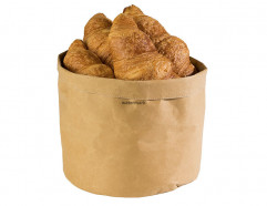 Košík/taška pečivo PAPERBAG Ø24cm, výška:24cm 70% prírodné vlákno, 30% syntetická živica
