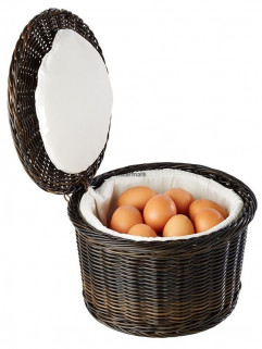 Košík termo vajce PROFI LINE Ø26cm, výška:17cm polypropylén, farba hnedočierna