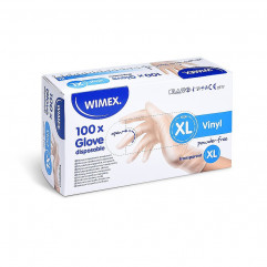 Rukavica (Vinyl) nepúdrovaná transparentná `XL` [100 ks]