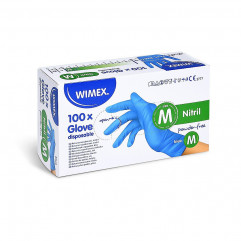 Rukavica (Nitril) nepúdrovaná modrá `M` [100 ks]