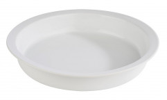 Vložka porcelán Chafging Dish guľatý Ø39cm, výška:6cm farba biela, vhodný na pečenie a mikrovlnú rúru