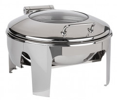 Chafing Dish okrúhly EASY INDUCTION 46x50cm, výška:30cm, 6lt nerez
