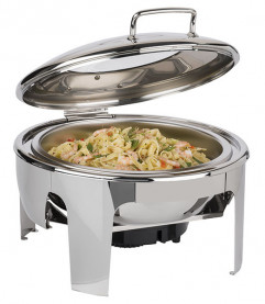 Chafing Dish okrúhly EASY INDUCTION 46x50cm, výška:30cm, 6lt nerez