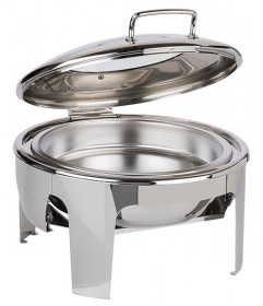 Chafing Dish okrúhly EASY INDUCTION 46x50cm, výška:30cm, 6lt nerez