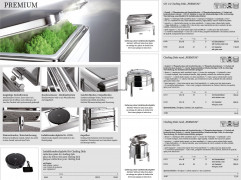 Chafing Dish PREMIUM okrúhly 44x54cm, výška:33cm, 6lt 18/8 nerez, presklenný vrchnák