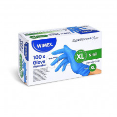 Rukavica (Nitril) nepúdrovaná modrá `XL` [100 ks]