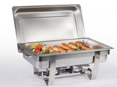 Chafing Dish CHEF 61x31cm, výška:30cm, 9lt nerez