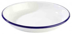 Tanier hlboká ENAMELWARE Ø22cm, výška:3,5cm smaltovaný oceľový plech