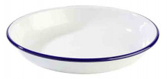 Tanier hlboká ENAMELWARE Ø24cm, výška:3,5cm smaltovaný oceľový plech