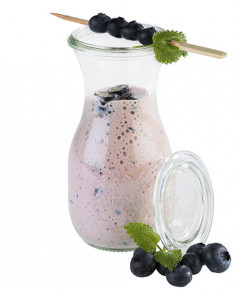 Fľaša WECK+vrchnák set 6 ks Ø 6 cm, 0,25 l, výška: 14,5 cm sklo