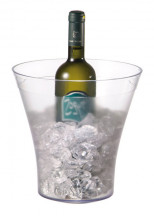 Chladič sekt/víno Ø(horný) 22cm, výška:23cm SAN, transparentný matný