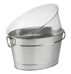 Nádoba nápoje TIN 40 x 28 cm, výška: 22 cm, 11 l kov, pozinkovaný, PVC