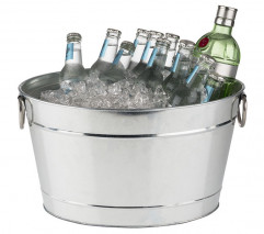 Nádoba nápoje TIN 40 x 28 cm, výška: 22 cm, 11 l kov, pozinkovaný, PVC