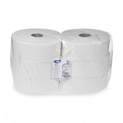 Toaletný papier (FSC Mix) 2vrstvý biely `JUMBO` Ø27cm 340m 1515 útržkov [6 ks]