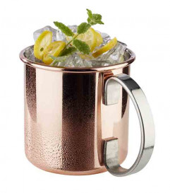 Hrnček MOSCOW MULE Ø9cm, výška:9cm, 0,45lt nerez, medený-look