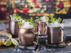 Hrnček MOSCOW MULE Ø9cm, výška:9cm, 0,45lt nerez, medený-look