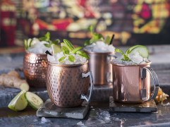 Hrnček MOSCOW MULE Ø9cm, výška:9cm, 0,45lt nerez, medený-look