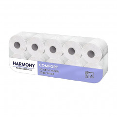Toaletný papier (PAP-Recy) Harmony Pro 2vrstvý biely Ø11cm 23m 200 útržkov [10 ks]