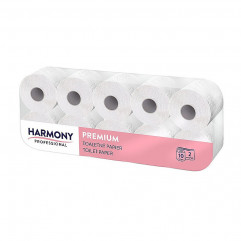 Toaletný papier Harmony Pro 2vrstvý biely Ø11cm 23m 200 útržkov [10 ks]