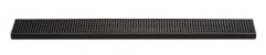 Podložka barová bez prehĺbenia 60x8cm, výška:1,7cm plast MS, farba čierna