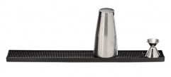 Podložka barová s prehĺbením 60x8cm, výška:1,7cm plast MS, farba čierna