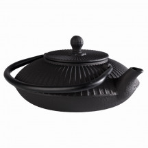 Konvica čaj ASIA so sitkom 19,5 x 18 cm, výška: 15 cm, 0,8 l čierna vyrobené zliatiny, vo vnútri smaltovaná, udržiava čaj po dlhú dobu v teple, žiadna horkosť, farba čierna